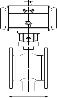 氣動偏心半球閥結(jié)構(gòu)圖